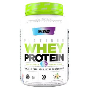 Platinum Whey Protein - 2lb - Star Nutrition - DESCRIPCIÓN DEL PRODUCTO Blend de proteína de suero de leche concentrada, isolada e hidrolizada